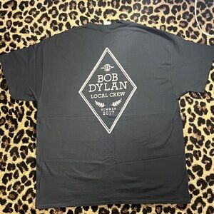 Bob Dylan Summer 2017 Tour Backstage Crew T-Shirt